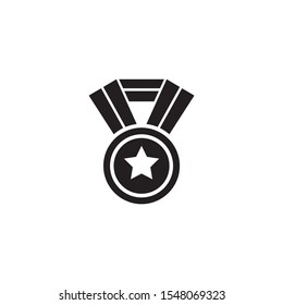 Medal icon logo design vector illustration template