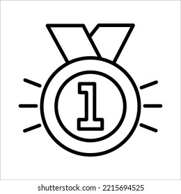 Medal Icon Logo Design Vector Template Illustration Sign And Symbol Pixels Perfect