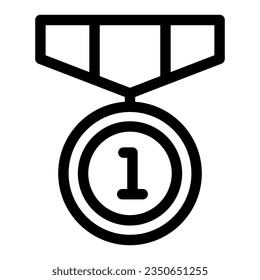icono de medalla sobre fondo transparente