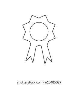 medal icon on the white background. Vector illustration