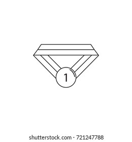 Medal icon on white background