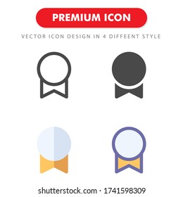 medal icon pack isolated on white background. for your web site design, logo, app, UI. Vector graphics illustration and editable stroke. EPS 10.
