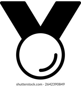 Medal Icon. Prize Award for Winner. Vector Symbol