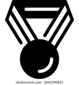 Medal Icon. Prize Award for Winner. Vector Symbol