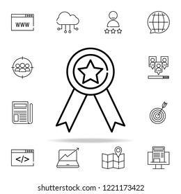 medal icon. seo and online marketing icons universal set for web and mobile