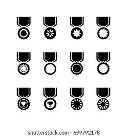Medal icon set