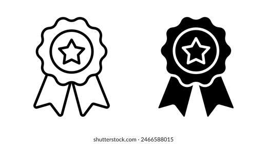 Medal icon set. for mobile concept and web design. vector illustration