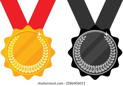 Medal icon set. vector eps10