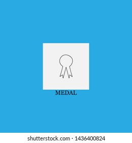 medal icon sign signifier vector