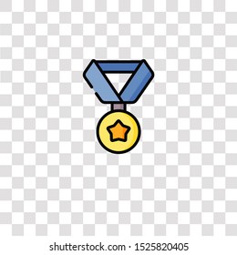 medal icon sign and symbol. medal color icon for website design and mobile app development. Simple Element from rewards collection for mobile concept and web apps icon.