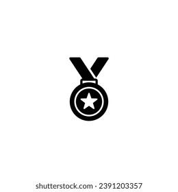 Icono de medalla, vector de signo de medalla