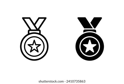 Medal icon, medal sign vector for web site Computer and mobile app