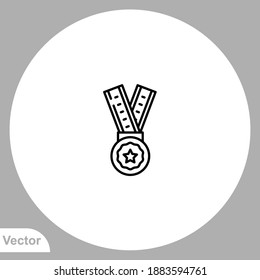 Medal icon sign vector,Symbol, logo illustration for web and mobile