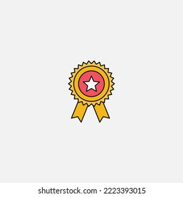 Medal icon sign vector,Symbol, logo illustration for web and mobile