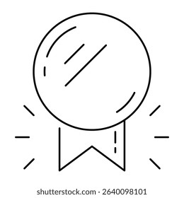 medal icon, simple design, vector illustration