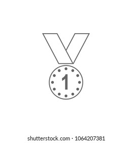 Medal Icon. Simple element illustration. award symbol design template. Can be used for web and mobile on the white background