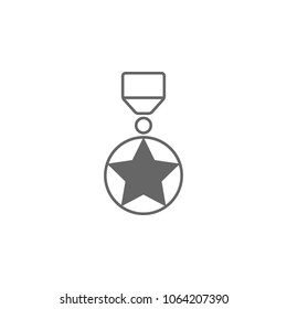Medal Icon. Simple element illustration. award symbol design template. Can be used for web and mobile on the white background