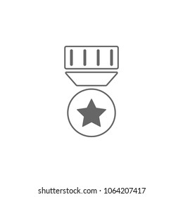 Medal Icon. Simple element illustration. award symbol design template. Can be used for web and mobile on the white background