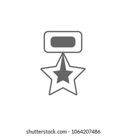 Medal Icon. Simple element illustration. award symbol design template. Can be used for web and mobile on the white background
