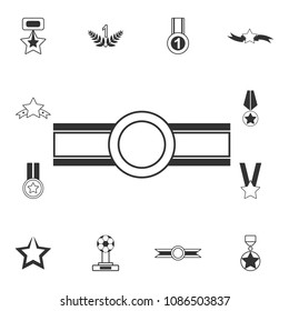 Medal icon. Simple element illustration. Medal symbol design  from Awards collection set. Can be used for web and mobile on white background
