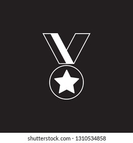 Medal Icon. Simple element illustration. award symbol design template. Can be used for web and mobile