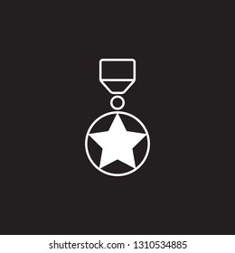 Medal Icon. Simple element illustration. award symbol design template. Can be used for web and mobile