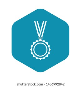 Medal icon. Simple illustration of medal vector icon for web