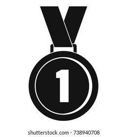 Medal icon. Simple illustration of medal vector icon for any web design