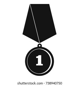 Medal icon. Simple illustration of medal vector icon for any web design