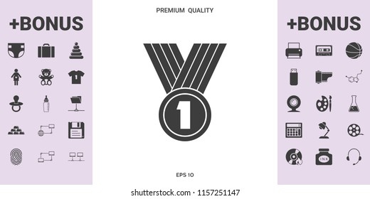 Medal Icon  symbol - graphic elements for your design