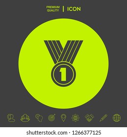 Medal Icon symbol. Graphic elements for your design