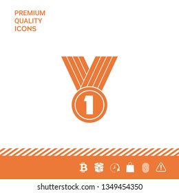 Medal Icon symbol. Graphic elements for your design