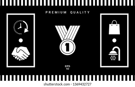 Medal Icon symbol. Graphic elements for your design