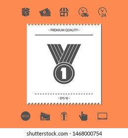 Medal Icon symbol. Graphic elements for your design