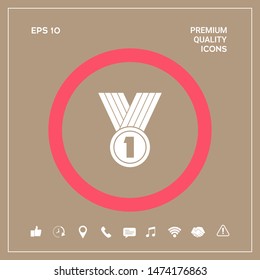 Medal Icon symbol. Graphic elements for your design