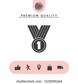 Medal Icon symbol. Graphic elements for your design