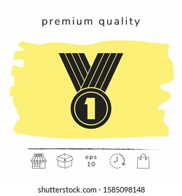 Medal Icon symbol. Graphic elements for your design