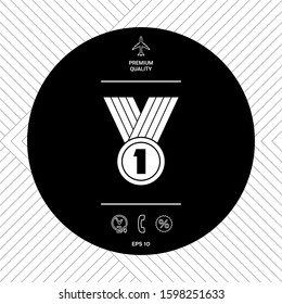 Medal Icon symbol. Graphic elements for your design