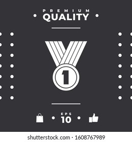Medal Icon symbol. Graphic elements for your design