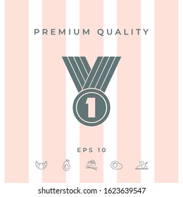 Medal Icon symbol. Graphic elements for your design