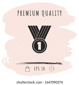 Medal Icon symbol. Graphic elements for your design