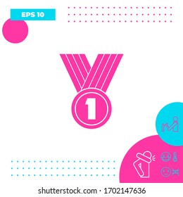 Medal Icon symbol. Graphic elements for your design