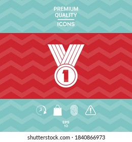Medal Icon symbol. Graphic elements for your design