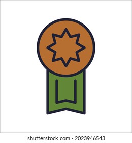 medal icon symbol vector elements for infographic web