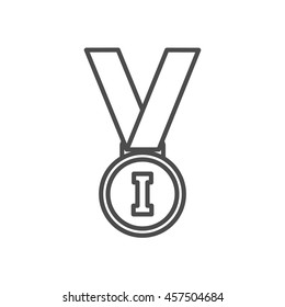 medal icon. Thin line design