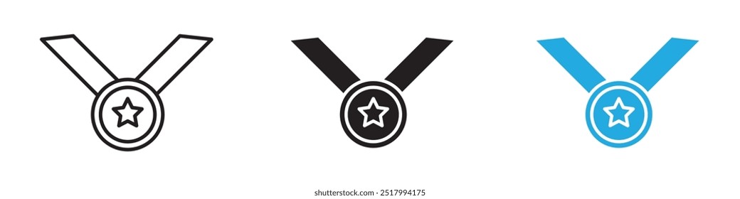 Medal Icon thin line illustration