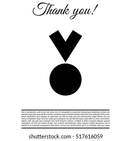 Medal Icon in trendy