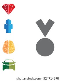 Medal Icon in trendy
