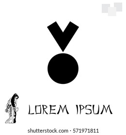 Medal Icon in trendy