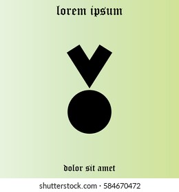 Medal Icon in trendy